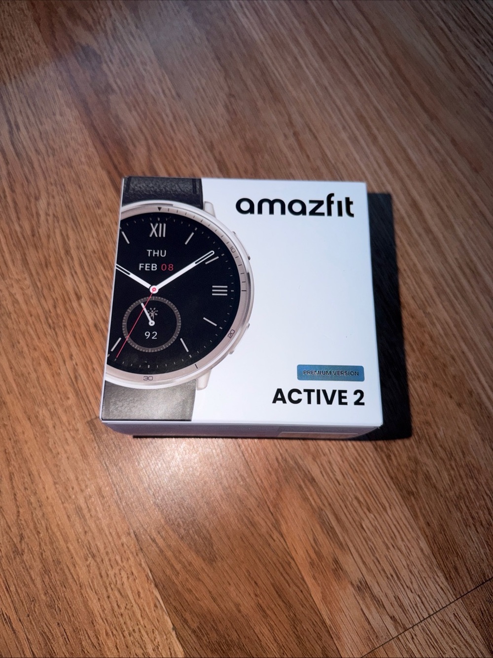 Amazfit Active 2 Premium Version 44mm Fitness Smart Watch Leather Band SEALED